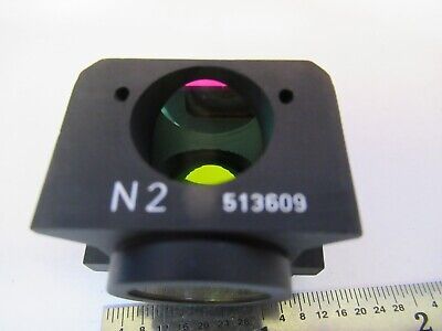 LEITZ GERMANY CUBE N2 513609 FLUOR MICROSCOPE PART OPTICS AS PICTURED &85-B-42