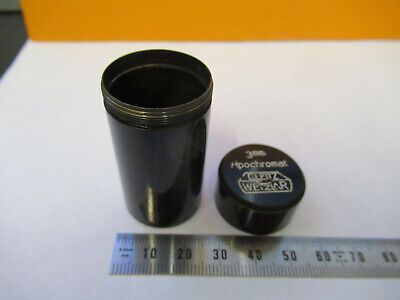 LEITZ WETZLAR EMPTY OBJECTIVE CANISTER BRASS MICROSCOPE PART AS PICTURED P9-A-65