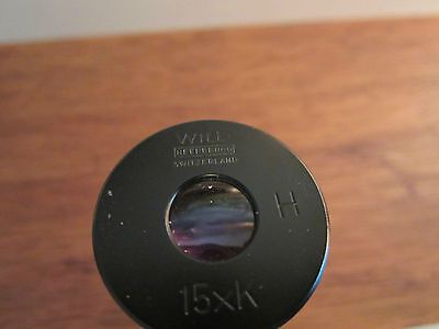 WILD HEERBRUGG SWITZERLAND 15xK EYEPIECE OPTIC LEICA MICROSCOPE PROFILOMETER