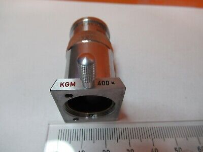 REICHERT AUSTRIA OBJECTIVE KGM 400X 4 MICROSCOPE PART OPTICS AS PICTURED 3K-A-53