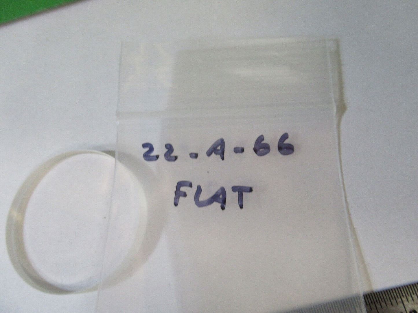 OPTICAL FLAT FUSED SILICA GLASS LENS OPTICS AS PICTURED &22-A-66