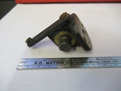 FOR PARTS ANTIQUE BRASS BAUSCH LOMB HOLDER MICROSCOPE PART AS PICTURED &A7-B-21