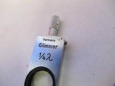 LEITZ GERMANY POL GLIMMER SLIDE MICA MICROSCOPE PART OPTICS AS PICTURED &85-B-26