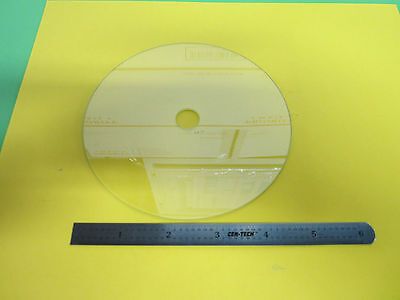 LARGE GLASS WAFER AS PICTURED SUBSTRATE LASER OPTICS BIN#28-16