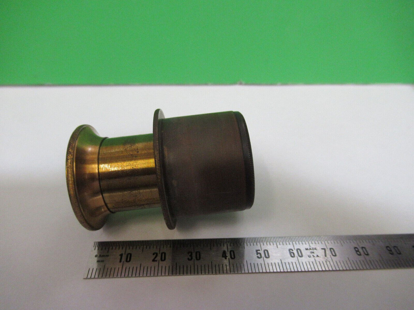 ANTIQUE BRASS BAUSCH LOMB  EYEPIECE 1870's MICROSCOPE PART AS PICTURED &H3-A-07