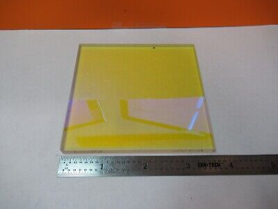 OPTICAL PLATE COATED BK7 GLASS BEAM SPLITTER LASER OPTICS AS PICTURED &3K-A-64