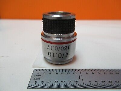 AMSCOPE OBJECTIVE 4X MICROSCOPE PART OPTICS AS PICTURED &FT-5-40