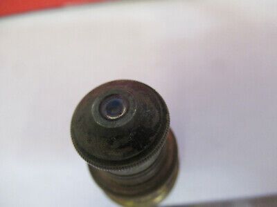 ANTIQUE BRASS BAUSCH LOMB 4mm objective MICROSCOPE PART AS PICTURED  &B3-B-16