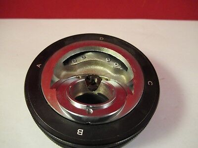 OLYMPUS JAPAN NOSEPIECE MICROSCOPE PART OPTICS AS PICTURED &FT-2-2