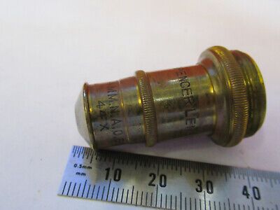 ANTIQUE BRASS SPENCER OBJECTIVE 44X LENS MICROSCOPE PART AS PICTURED &F6-B-121