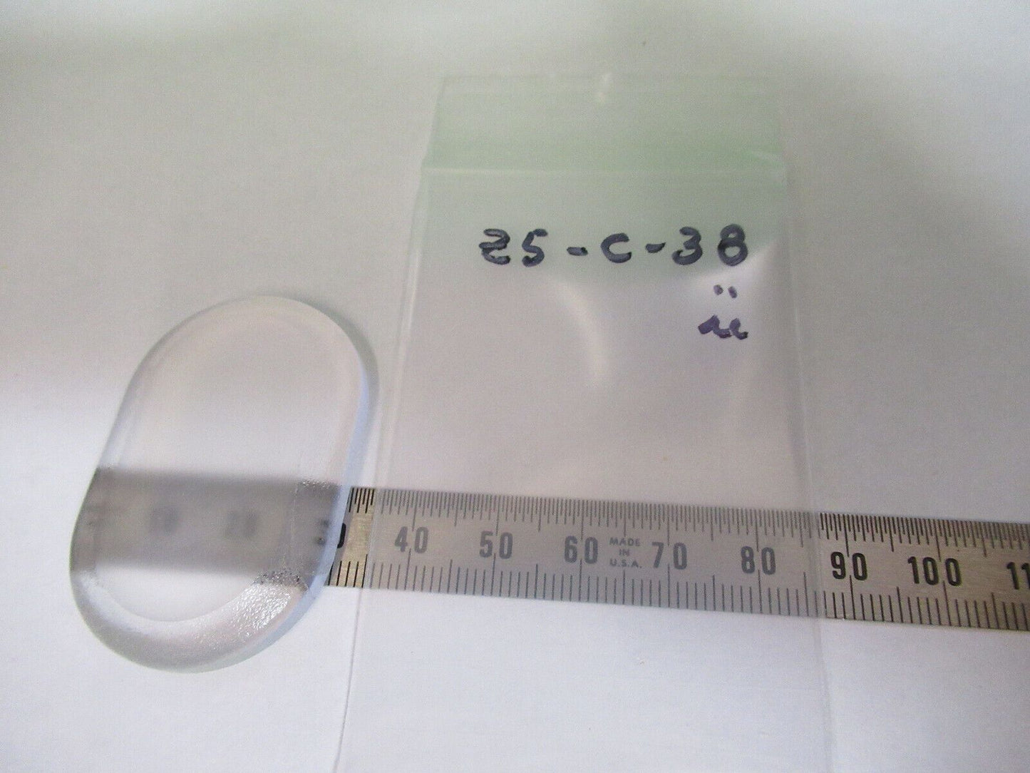 OPTICAL PRE-FORM RACETRACK GLASS for MIRROR uncoated OPTICS AS PICTURED Z5-C-38