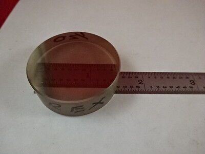 OPTICAL FLAT PYREX GLASS 1/20 WAVELENGTH METROLOGY OPTICS AS IS #AM-27