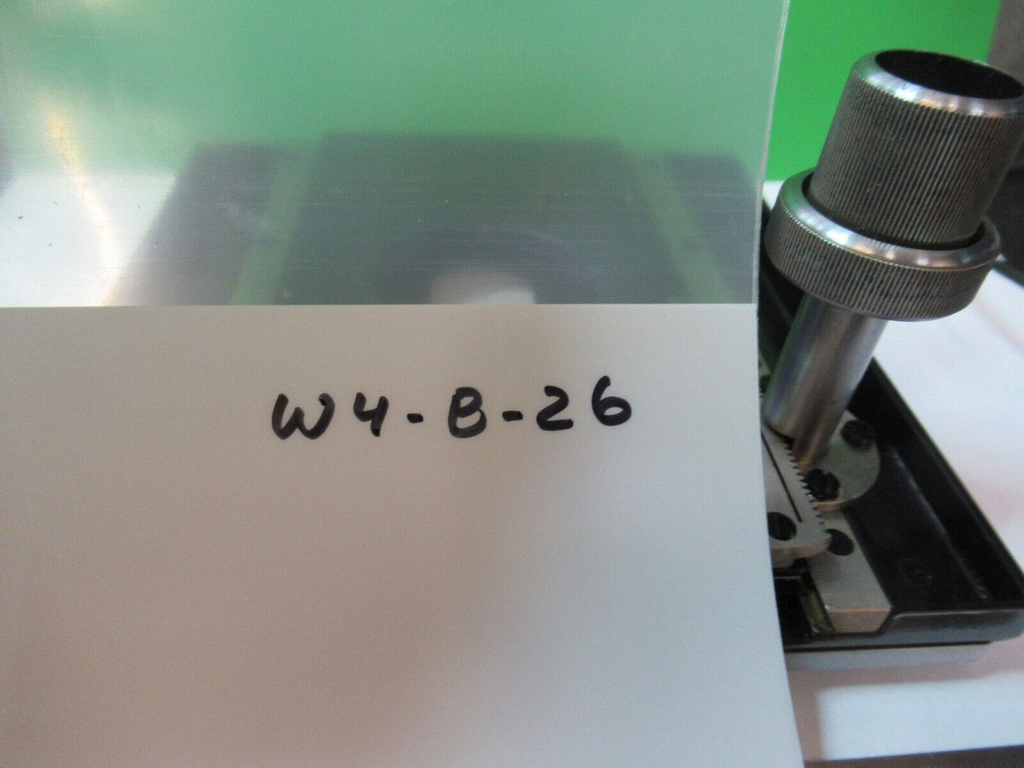 STEINDORFF BERLIN GERMANY XY STAGE TABLE MICROSCOPE PART AS PICTURED W4-B-26