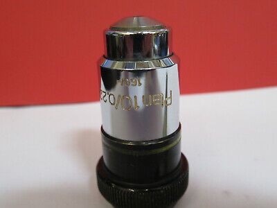 CARL ZEISS GERMANY PLAN 10X /160 OBJECTIVE LENS MICROSCOPE PART AS PIC 4B-A-55