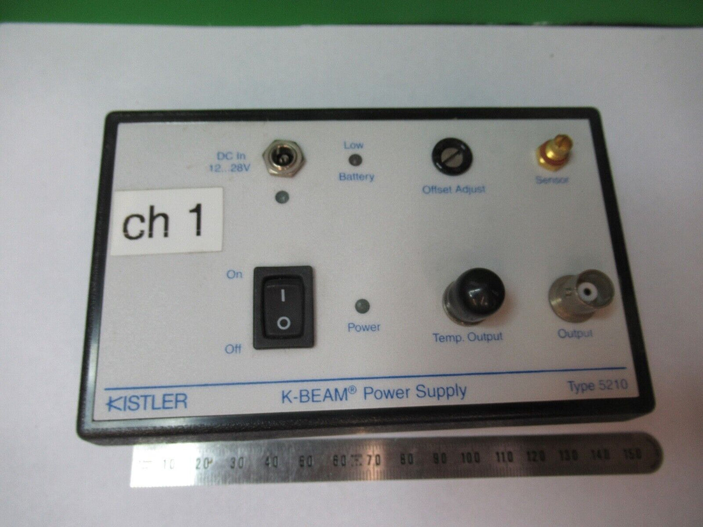 KISTLER K-BEAM POWER SUPPLY 5210 for ACCELEROMETER AS PICTURED G5-A-12