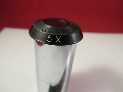 BAUSCH LOMB 5X OCULAR EYEPIECE OPTICS MICROSCOPE PART AS PICTURED &66-A-93