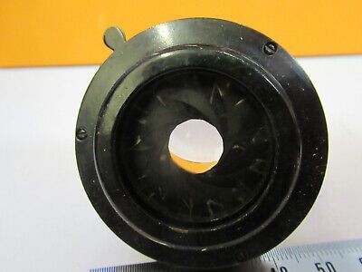 ANTIQUE SPENCER CONDENSER + IRIS OPTICS MICROSCOPE PART AS PICTURED P6-A-105