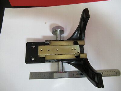 WILD HEERBRUGG SWISS M20 BRASS STAGE HOLDER MICROSCOPE PART AS PICTURED &4B-A-46