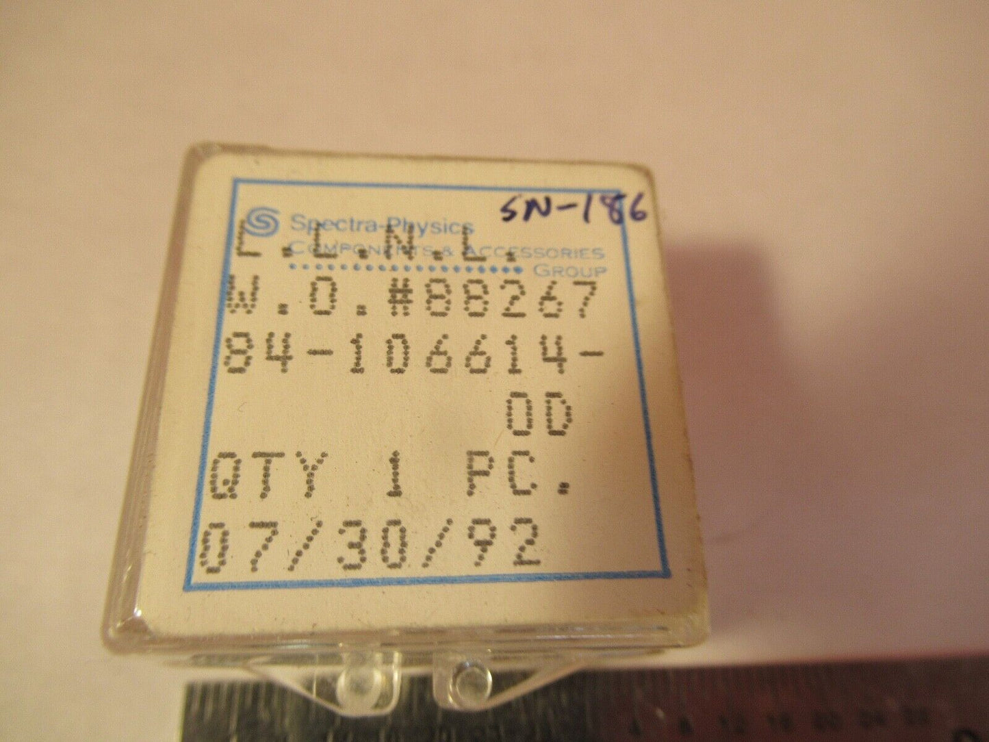 OPTICAL COATED LENS SPECTRA PHYSICS LASER OPTICS AS PICTURED &FT-5-153