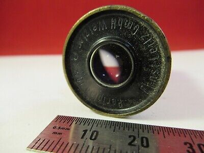 LEITZ GERMANY MICROSCOPE PART EYEPIECE OCULAR 10X LENS OPTICS AS PICTURED 8-A-17