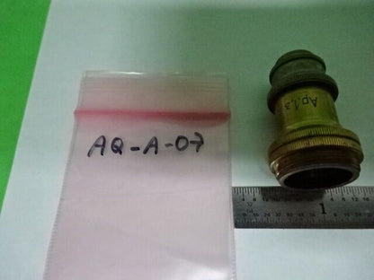 MICROSCOPE PART OBJECTIVE 1/12 ANTIQUE SEIBERT GERMANY OPTICS AS IS #AQ-A-07