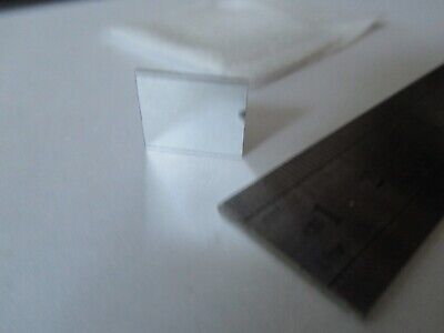 OPTICAL MINI GLASS SILVER MIRROR SQUARE OPTICS AS PICTURED &19-B-43