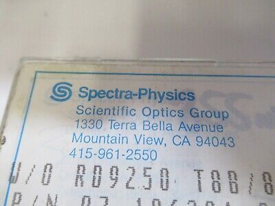 OPTICAL SPECTRA PHYSICS BI CONVEX LENS LASER OPTICS AS PICTURED &W2-B-11