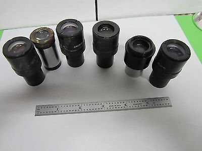 LOT 6 EA AO BAUSCH LOMB EYEPIECES MICROSCOPE PART OPTICS AS IS BIN#L2-09