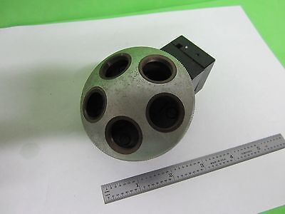 MICROSCOPE PART LEITZ GERMANY NOSEPIECE AS IS BIN#64-21-A