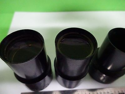 MICROSCOPE PART LOT 3 EA EYEPIECES [dirty] AO + BAUSCH  OPTICS AS IS BIN#W1-18