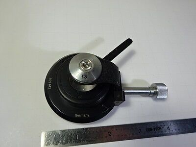 MICROSCOPE PART ZEISS WINKEL GERMANY CONDENSER + DIAPHRAGM 309142 OPTICS B#AE-50