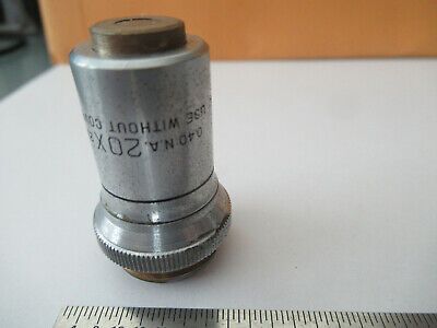 BAUSCH LOMB 20X /215 OBJECTIVE LENS MICROSCOPE PART AS PICTURED &F5-A-151