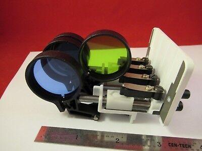 LEICA DMR GERMANY FILTER ASSEMBLY LENSES OPTICS MICROSCOPE PART AS PIC &6-B-01