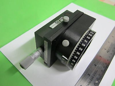 OPTICAL KARL LAMBRECHT POLARIZER PRISM ROTABLE MICROMETER AS IS OPTICS BIN#65-05