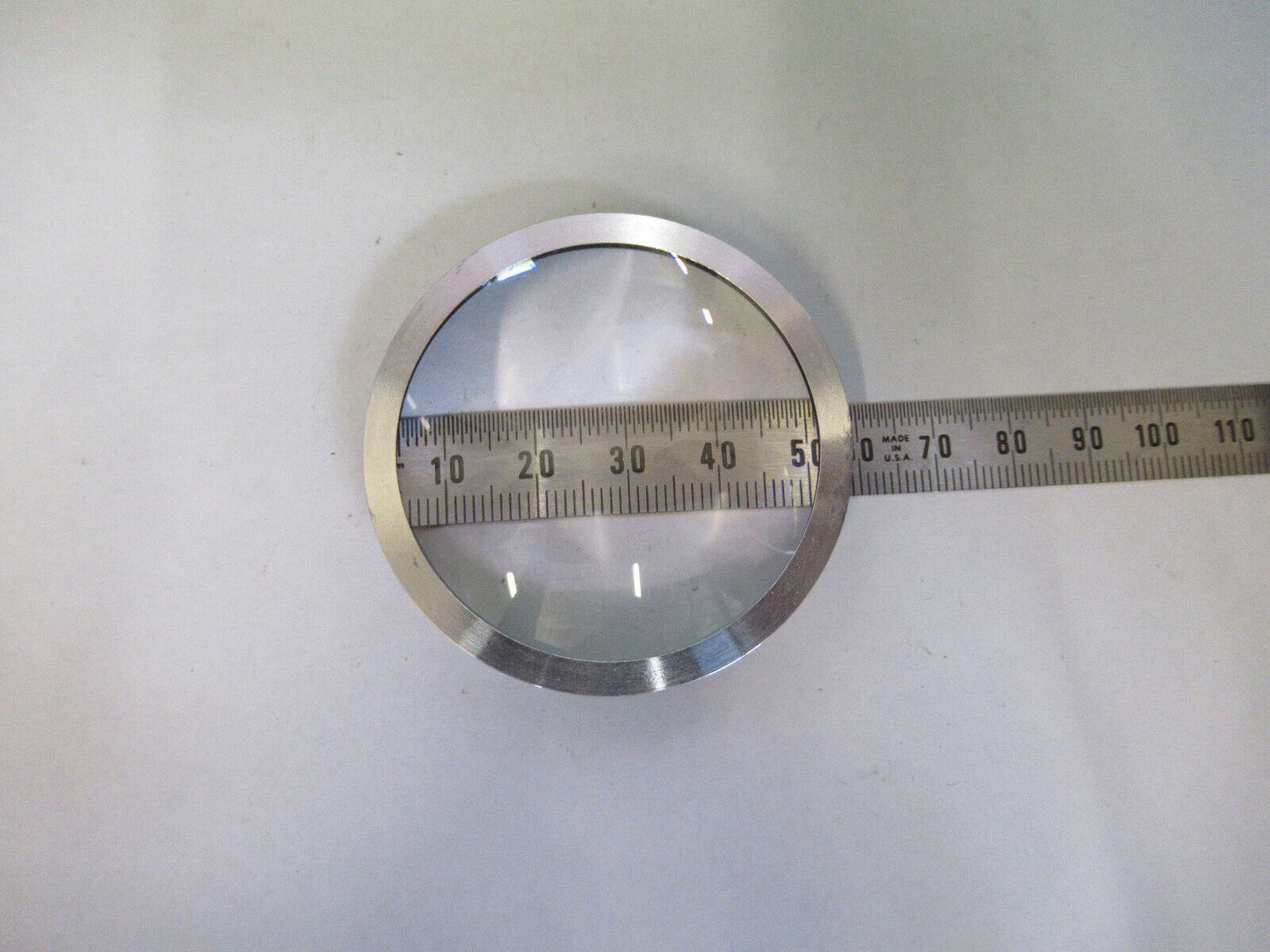 OPTICAL CONVEX LENS MOUNTED OPTICS AS PICTURED &Z6-A-56