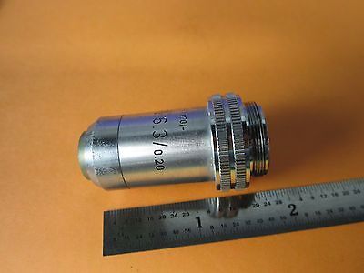 MICROSCOPE OPTICAL PART LEITZ WETZLAR GERMANY OBJECTIVE 6.3X OPTICS BIN#35-05