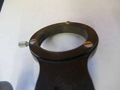 ANTIQUE BAUSCH LOMB CONDENSER HOLDER MICROSCOPE PART AS PICTURED &H1-B-55