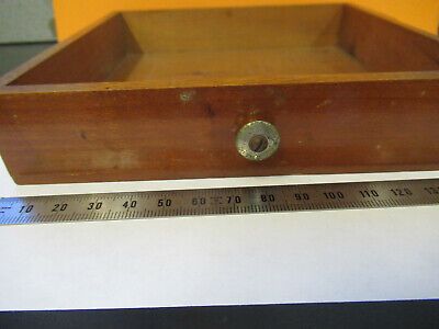 ANTIQUE BAUSCH LOMB WOOD DRAWER for cabinet MICROSCOPE PART AS PICTURED &H1-B-50