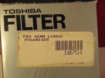 OPTICAL TOSHIBA POLARIZER LENS FILTER 48mm OPTICS AS PICTURED &1E-B-65