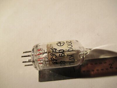 ANTIQUE QUARTZ RADIO CRYSTAL RUSSIAN GLASS HOLDER FREQUENCY CONTROL #F4-A-77