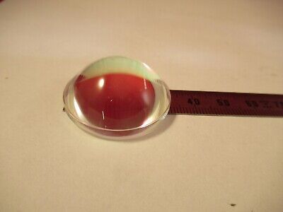 OPTICAL BI CONVEX GLASS LENS THICK OPTICS AS PICTURED &13-A-55