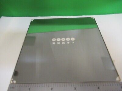 OPTICAL 5" SQ MASK TARGET PATTERN OPTICS AS PICTURED &79-A-29