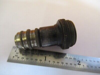 ANTIQUE BRASS REICHERT 60X OBJECTIVE MICROSCOPE PART AS PICTURED &7B-B-18