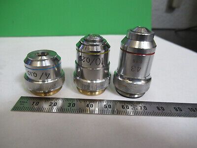 ASSORTED OBJECTIVES LENSES OPTICS LOT MICROSCOPE PART AS PICTURED Z1-A-60