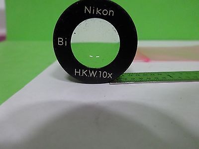 MICROSCOPE PART EYEPIECE OCULAR HKW 10X Bi NIKON JAPAN OPTICS AS IS BIN#W1-36