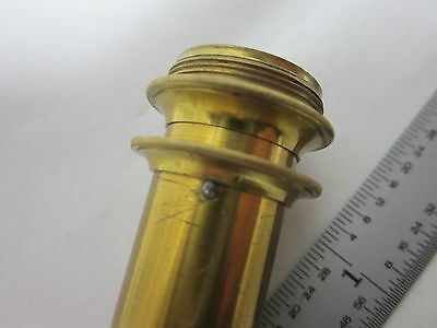 MICROSCOPE PART VINTAGE BRASS OBJECTIVE  LONDON STEWARD BIN#R6-03