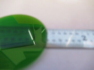 ZEISS GERMANY GREEN GLASS FILTER MICROSCOPE PART OPTICS AS PICTURED &15-FT-X35