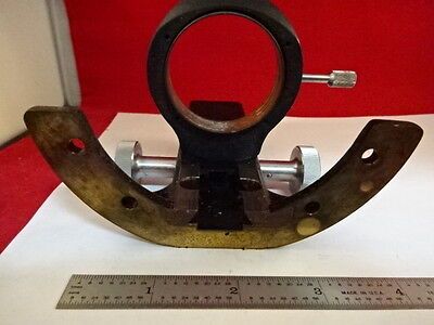 MICROSCOPE PART WILD HEERBRUGG SWISS M20 BRASS CONDENSER HOLDER AS IS #51-A-10