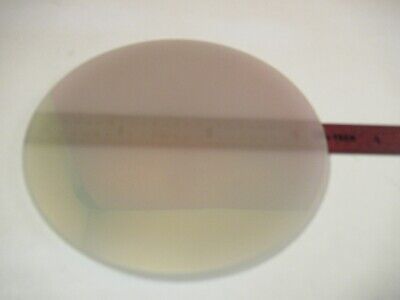 OPTICAL GLASS PLATE ROUND TRANSLUCENT OPALESCENCE OPTICS AS PICTURED &FT-6-73