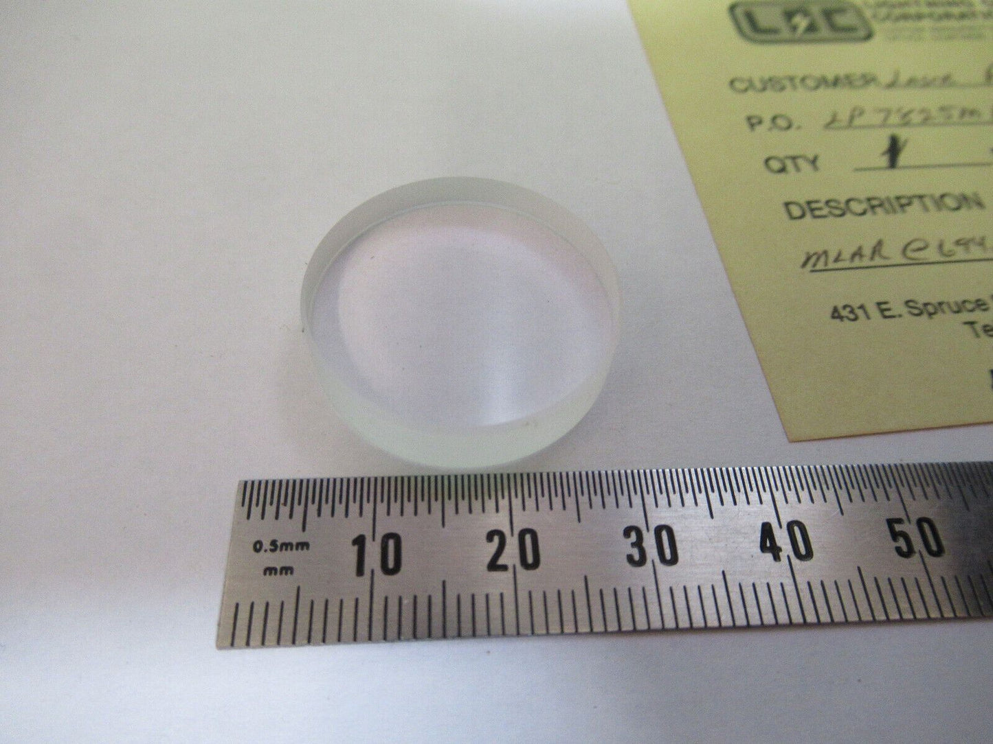 OPTICAL LENS COATED OPTICS AS PICTURED &H3-A-85